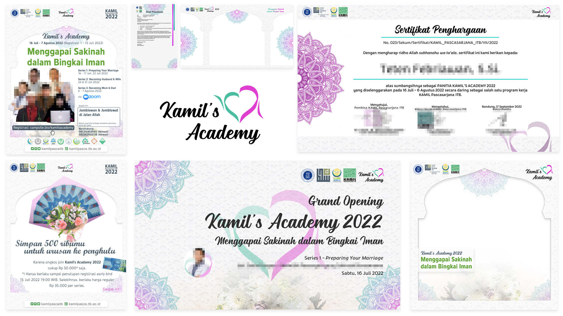 digital media collaterals for Kamil's Academy 2022