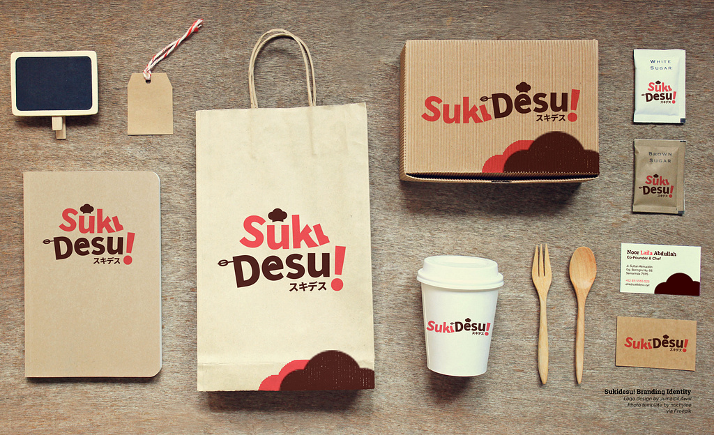 said logo being applied onto various objects